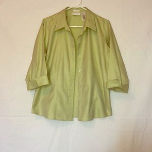 Button down light lime green shirt